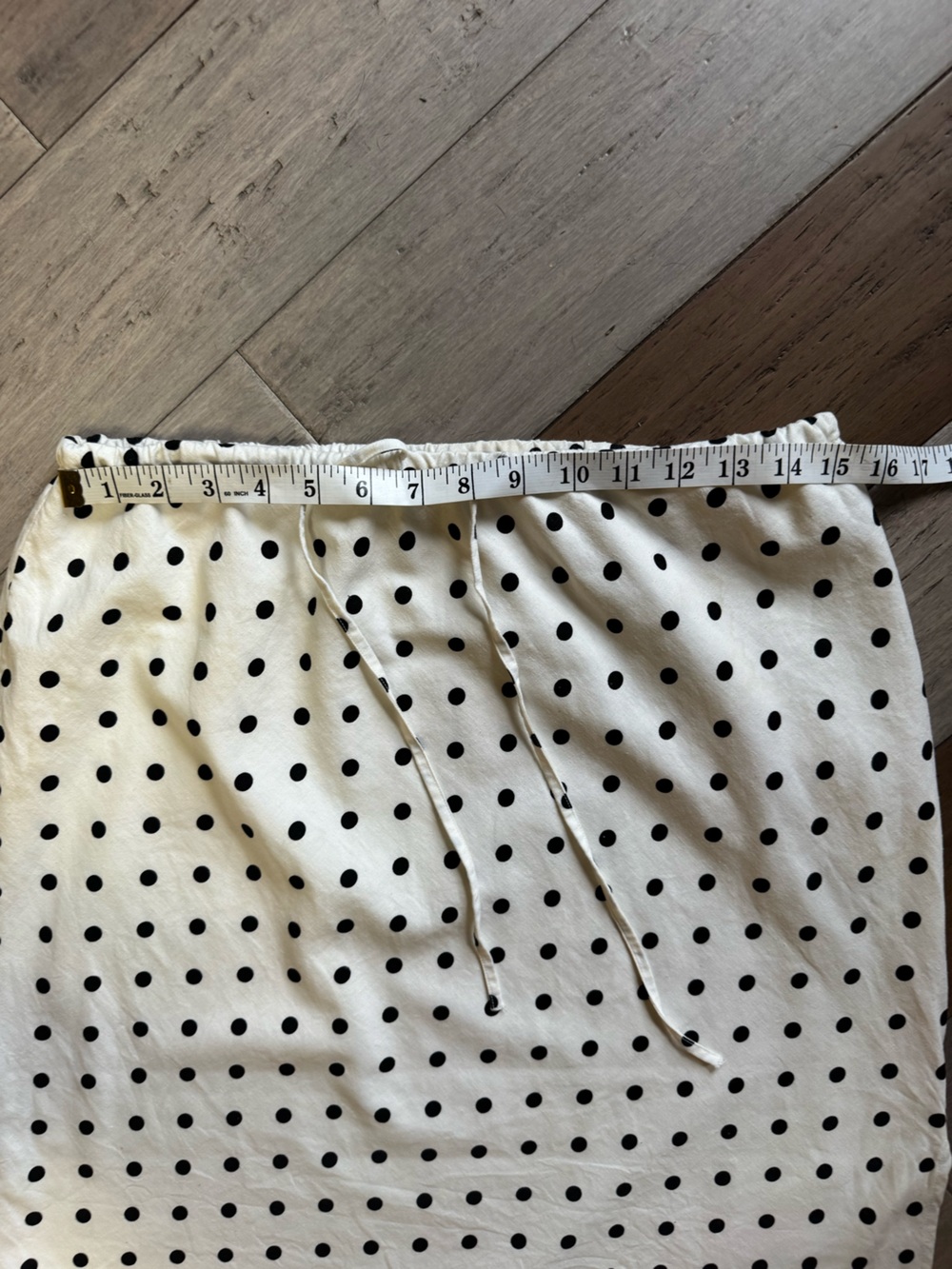 GAP White Midi Skirt with Black Polka Dots - Picture 6 of 10
